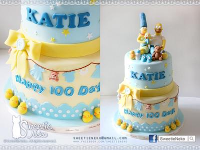 The Simpsons 100 Days celebration cake - Cake by Karen Heung 