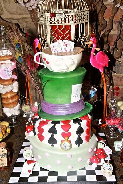 Alice in Wonderland - Cake by Symphony in Sugar