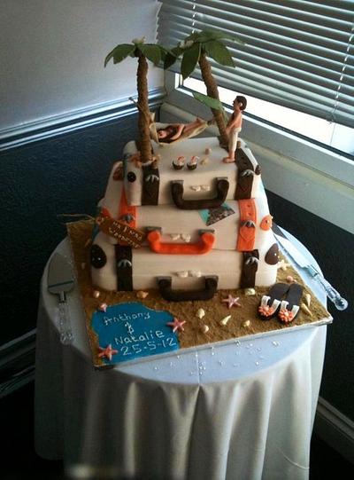 Suitcase wedding cake - Cake by Emma constant