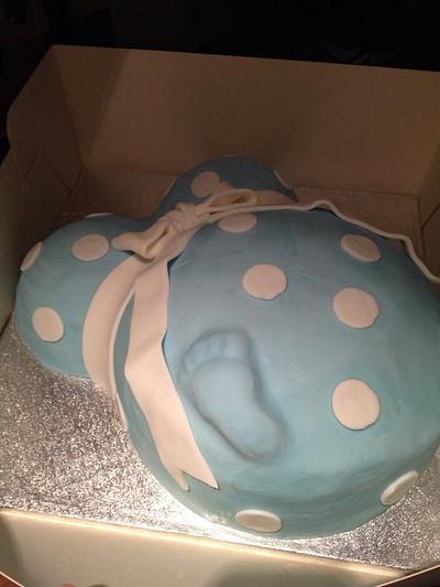 pregnant belly cake - Cake by Lou Lou's Cakes