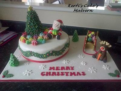 Merry Christmas - Cake by Kerri's Cakes