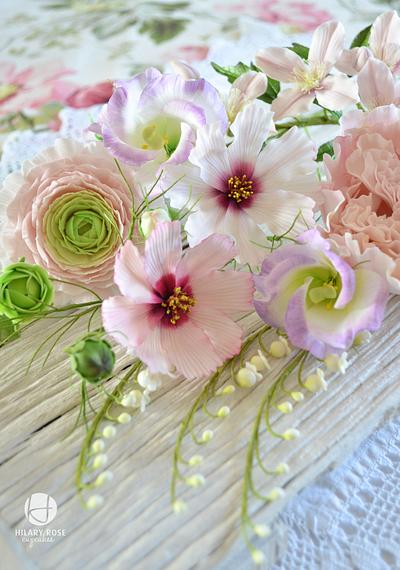 Favourite Flowers - Cake by Hilary Rose Cupcakes