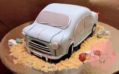 Fiat (1100) cake! - Cake by Cocció - the bake shop -Vallari Joshi