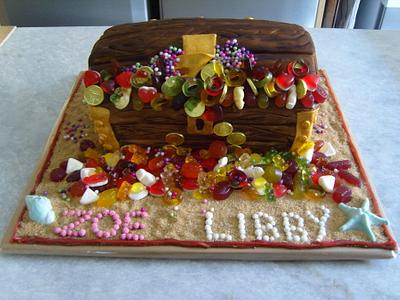 Pirate chest cake - Cake by Niknoknoos Cakery
