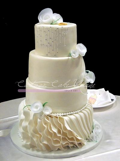 Wedding cake - Cake by Eliana Cardone - Cartoon Cake Village
