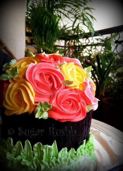 Rose Bouquet Cake - Cake by vasu