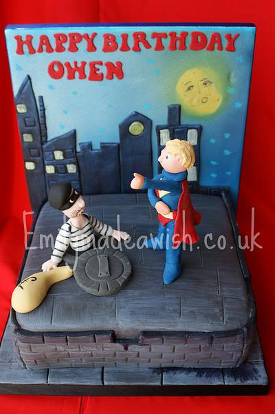 Super Owen and the Burglar! - Cake by Emilyrose