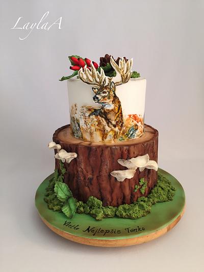 Deer hunting cake  - Cake by Layla A