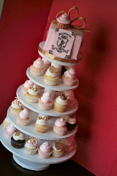 Juicy Couture cake/cupcakes   - Cake by Sweet Life of Cakes