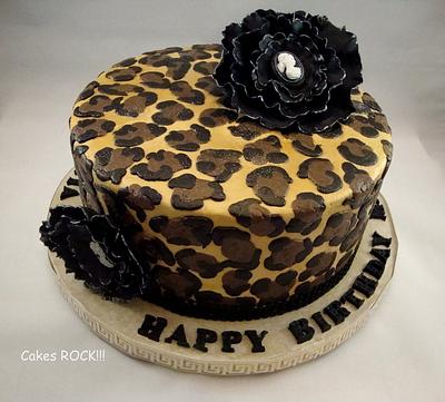 Leopard Bling - Cake by Cakes ROCK!!!  