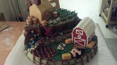 3 Tiers of Agriculture cake - Cake by sunrae