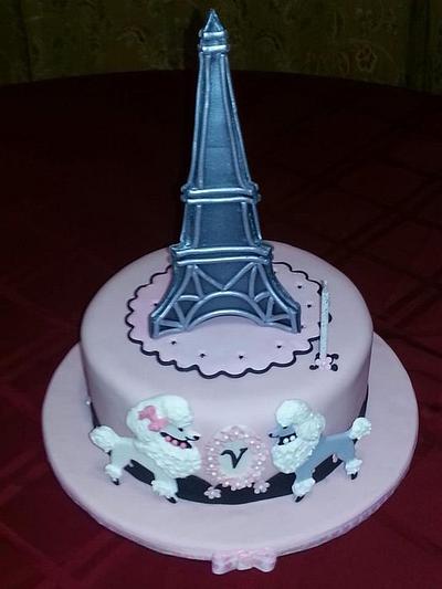 French Poodles - Cake by Gleibis