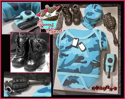 Military Baby Shower Cake - Cake by Duzant