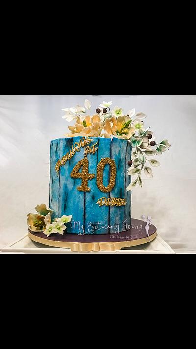 Fabulous at 40 - Cake by My Enticing Icing 
