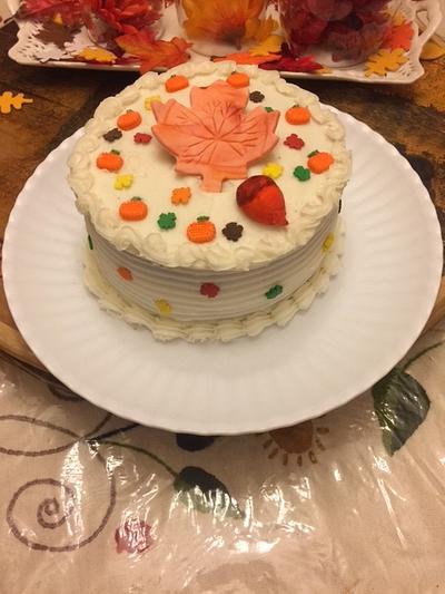 Tiny Fall Birthday Cake - Cake by Julia 