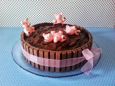 Pigs in the mud - Cake by ItaBolosDecorados