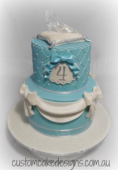 Cinderella Glass Slipper Cake - Cake by Custom Cake Designs