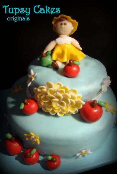 apple's  girl  - Cake by tupsy cakes