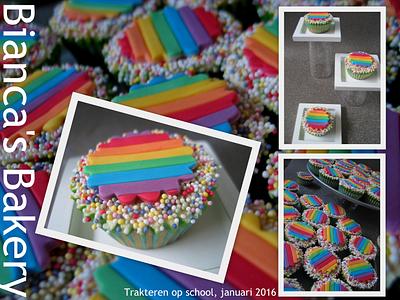 Rainbow cupcakes - Cake by Bianca's Bakery