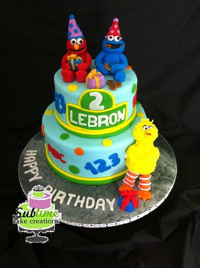 SESAME ST CHARACTER CAKE - Cake by Sublime Cake Creations