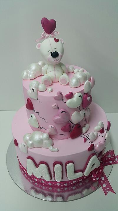 White teddy bear - Cake by Zdenka Stefanovic