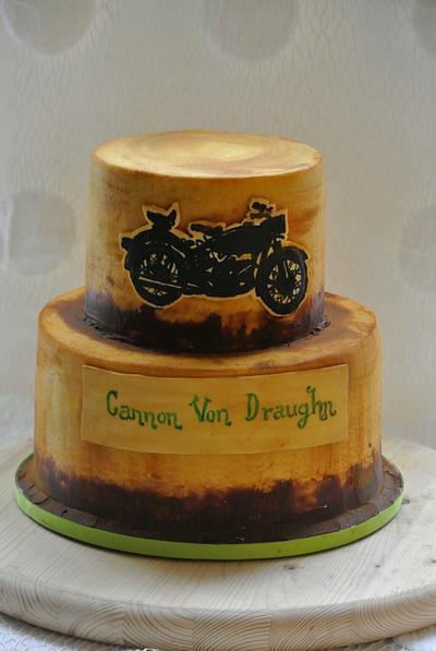Classic bike baby shower cake - Cake by Magda's cakes