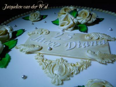 silver wedding ...  - Cake by Jacqueline