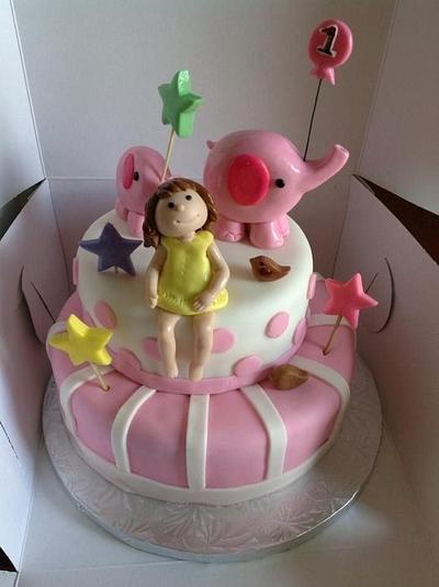 Pink Elephant cake - Cake by Linnquinn