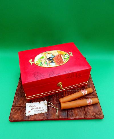 Cigar Box Cake - Cake by Nessie - The Cake Witch