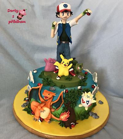 Ash Ketchum and Pokemon - Cake by Dorty s příběhem