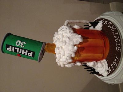 Beer Birthday Cake - Cake by Dell Khalil