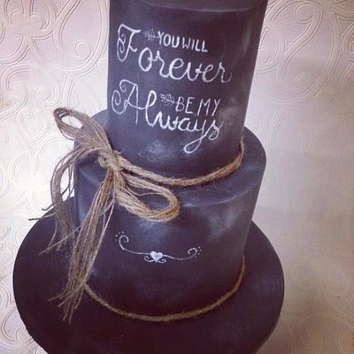 Forever and always  - Cake by Missyclairescakes