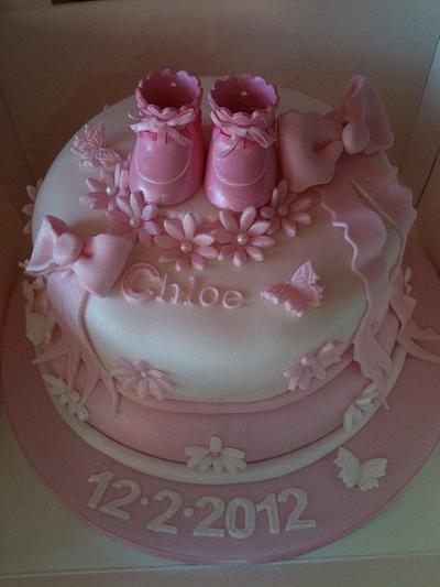 Christening cake  - Cake by Tracey