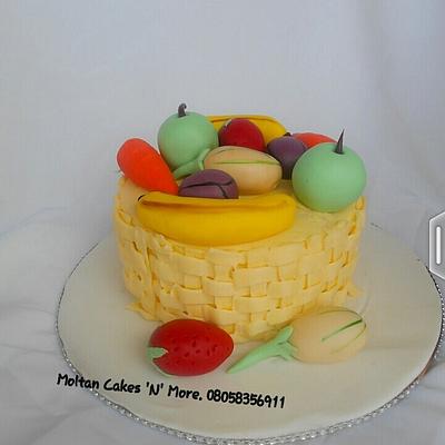 Basket of fruits - Cake by Moltan Cakes 'N' More