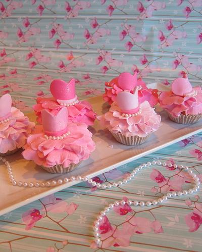 Balletdress Cup Cakes - Cake by Tracey