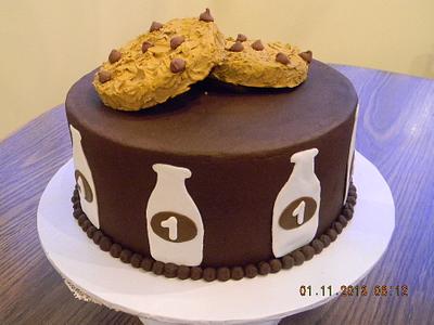 Milk and Cookies, Anyone? - Cake by Cindy Casper
