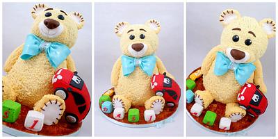 teddy bear  - Cake by EvelynsCake