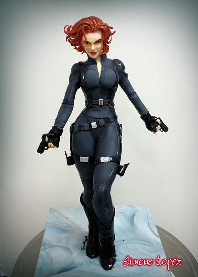 Natasha Romanoff aka Black Widow  - Cake by simonelopezartist