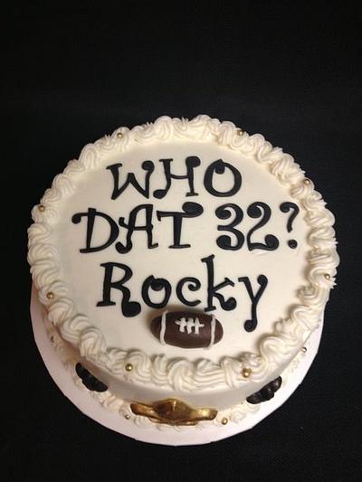 Saints Who Dat Birthday Cake - Cake by Melissa