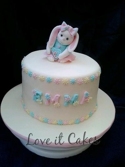 Pretty Emma bunny cake - Cake by Love it cakes