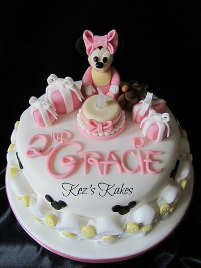 Baby Minnie Mouse Cake - Cake by Kerry Rowe