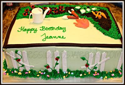 Gardening sheet cake - Cake by Jessica Chase Avila