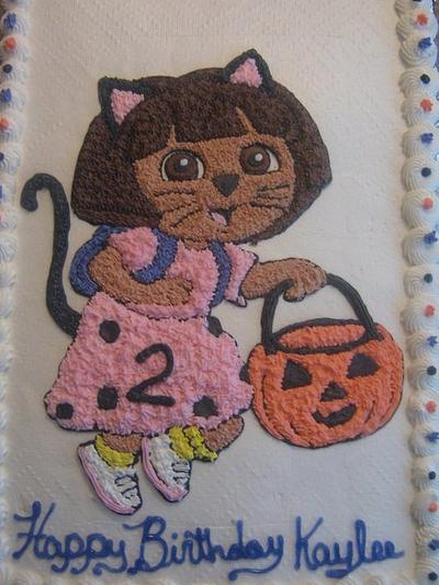 halloween dora - Cake by CC's Creative Cakes and more...