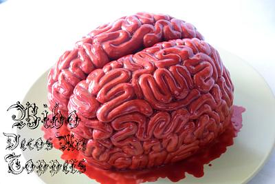 Human Brain Cake  - Cake by BiboDecosArtToppers 