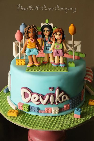 LEGO friends  - Cake by Smita Maitra (New Delhi Cake Company)