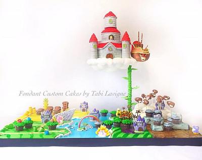 Super Mario Map Cake - Cake by Tabi Lavigne