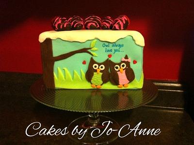 Owl Always Love You - Cake by Cakes by Jo-Anne
