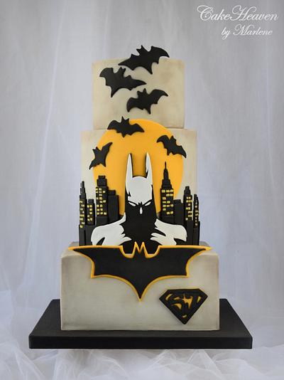 Batman Cake - Baking for Superjosh Collaboration - Cake by CakeHeaven by Marlene