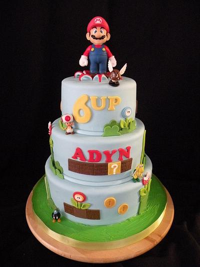3 tiered Mario Bros.  - Cake by Teresa Cunha
