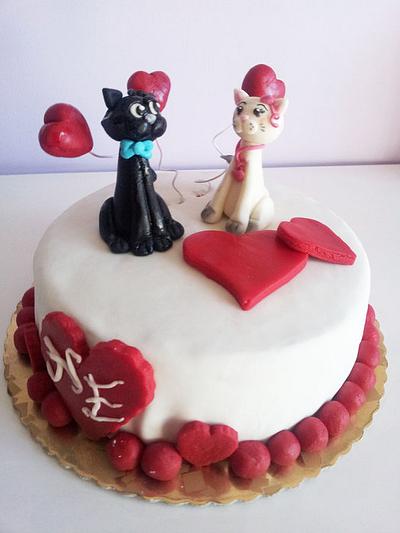 Cats in love - Cake by Le torte di Ci
